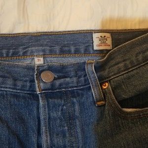 Levis boyfriend white oak denim jeans